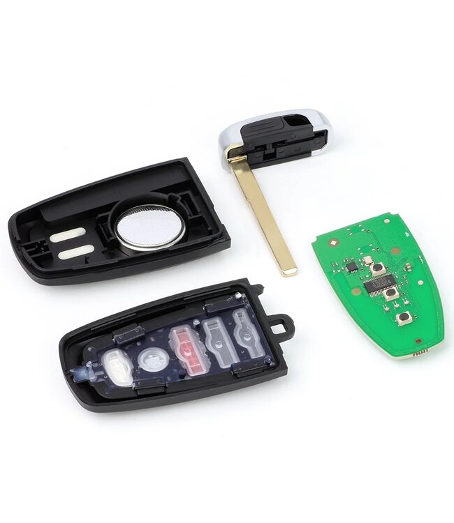 XEOD 2 knops sleutel keyless - Complete sleutel - Met electronica - Geschikt voor Ford Ecosport - ID49 - 1 stuks