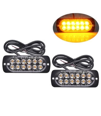 XEOD LED flitsers oranje 2 stuks