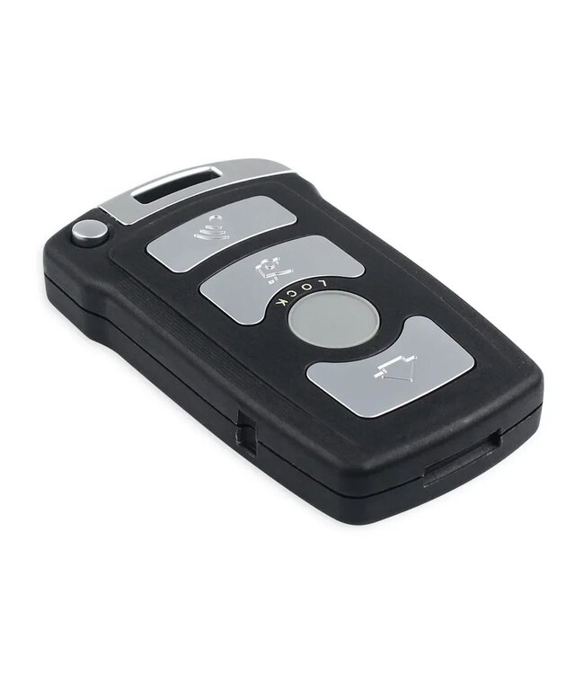 XEOD Autosleutelbehuizing - sleutelbehuizing auto - sleutel - Autosleutel / Geschikt voor: BMW 7 Serie E65 / E66 / E67 / E68 4 knops