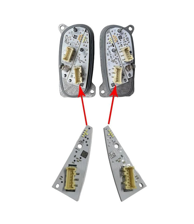 XEOD LED DRL Vervangingsmodule voor Seat Leon & Cupra Formentor - Dagrijverlichting - Complete set voor Links en Rechts - Geel - 2 stuks