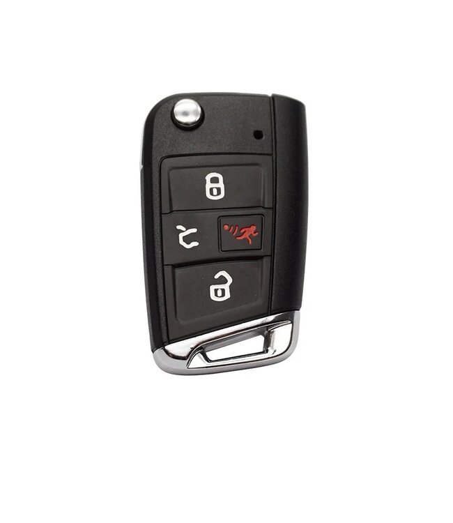 XEOD Autosleutelbehuizing - sleutelbehuizing auto - sleutel - Autosleutel / Geschikt voor: Volkswagen Golf 4 knops