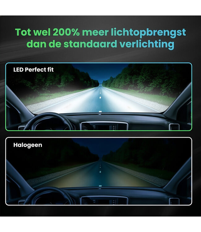 XEOD - LED Dimlicht - Plug & Play - Canbus 300% extra licht – Voertuig Verlichting – Auto Lampen Set – Golf 6 & 7, Scirocco