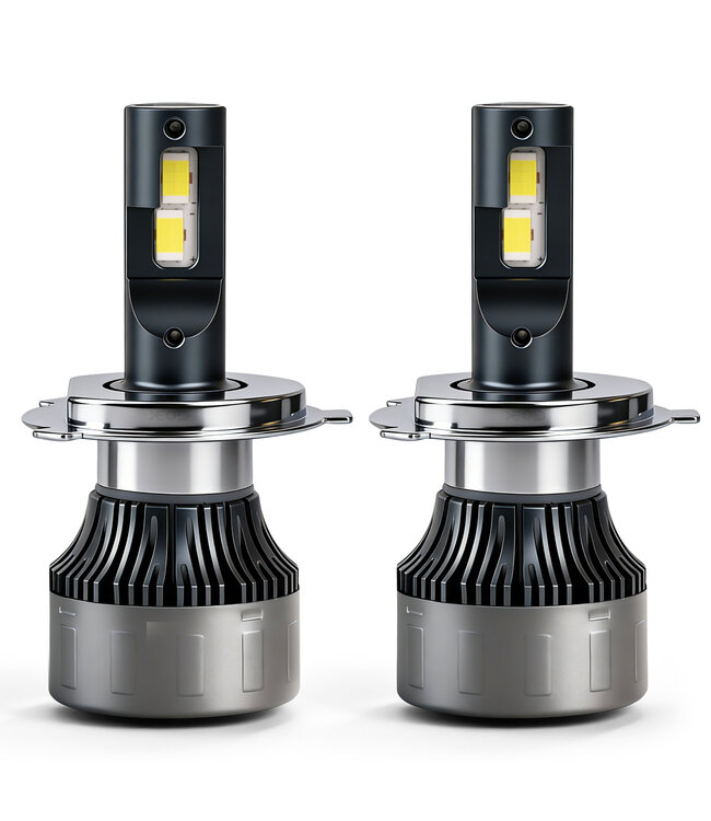 XEOD H4 Hyper Line LED lampen – Auto Verlichting Lamp - Canbus - Extreem Fel! – Dimlicht en Grootlicht - 2 stuks – 12V