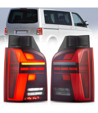 XEOD LED Achterlichten geschikt voor Transporter T5 Cherry Rood
