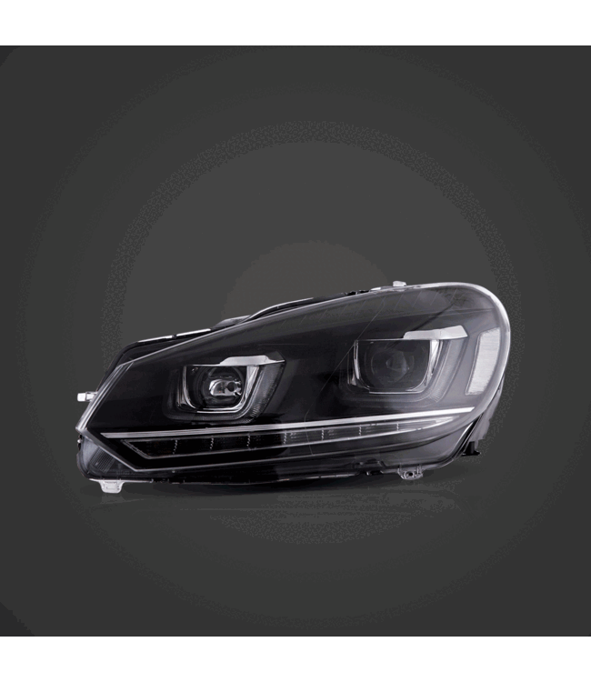 Golf 7 look koplampen geschikt voor Golf 6 - Dynamische knipperlichten - Plug & Play