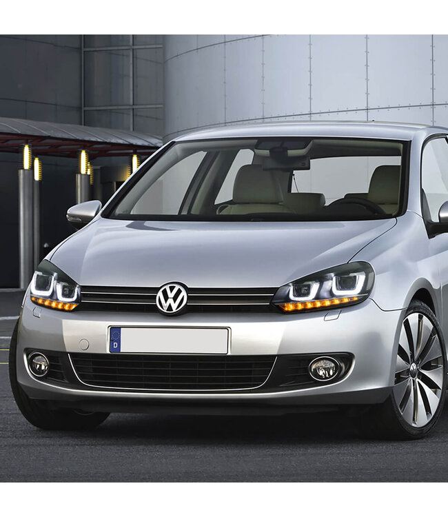 Golf 7 look koplampen geschikt voor Golf 6 - Dynamische knipperlichten - Plug & Play
