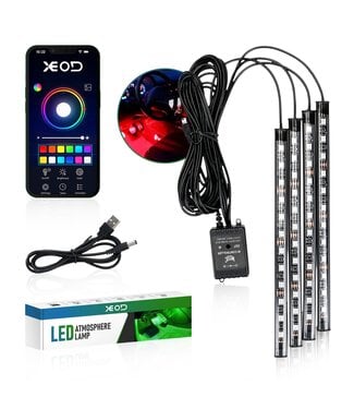 XEOD Sfeerverlichting 12 LEDS per strip APP bedienbaar