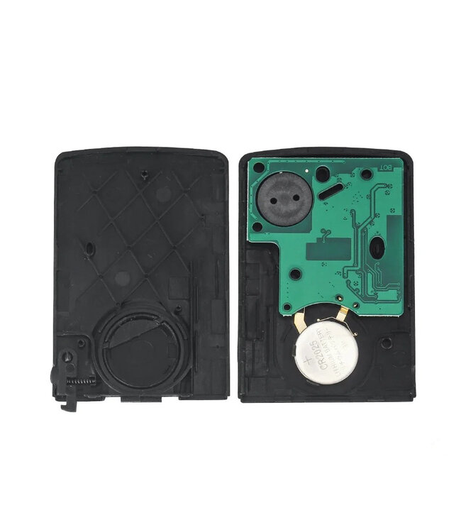 XEOD 4 knops sleutel keyless - Smart Card Kaart - Complete sleutel - Met electronica - Geschikt voor Renault Captur - Clio 4 IV - 4A - 1 stuks