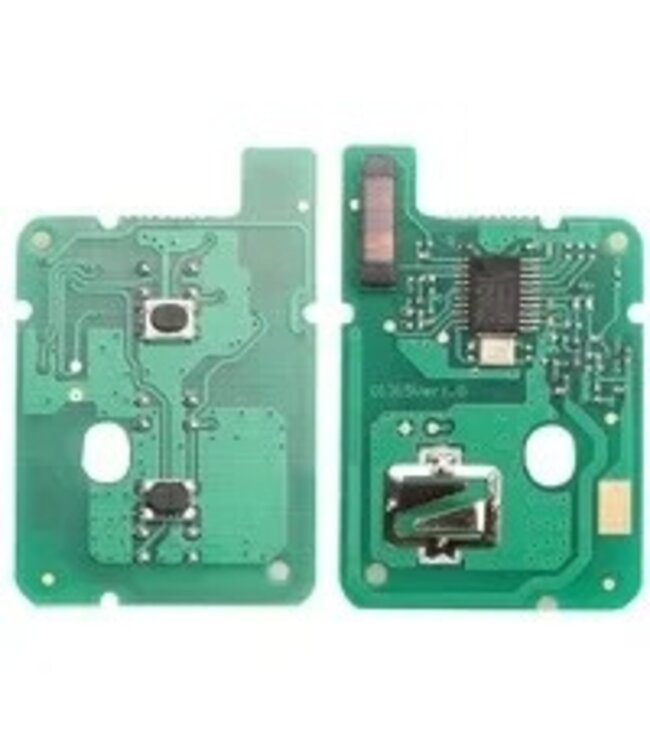 XEOD 2 knops sleutel - Complete sleutel - Met electronica - Geschikt voor Renault - 4A - 1 stuks