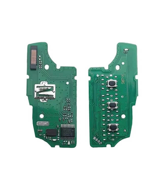 XEOD 3 knops klapsleutel - Complete sleutel - Met electronica - Geschikt voor Renault - 4A - 1 stuks