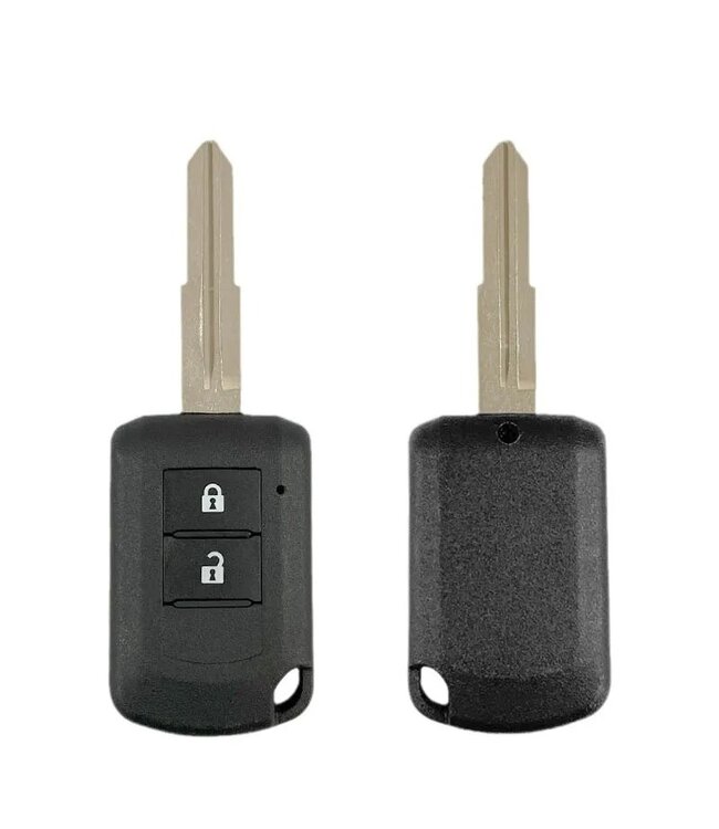 XEOD 3 knops sleutel - Complete sleutel - Met electronica - Geschikt voor Mitsubishi - ID46 - 433MHZ - 1 stuks - Copy