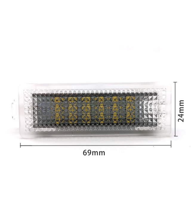 XEOD LED interieur verlichting - Rood - Kofferbak - Deur - Voet verlichting - Plug en play - Geschikt voor: BMW & Mini - 2 stuks - Canbus