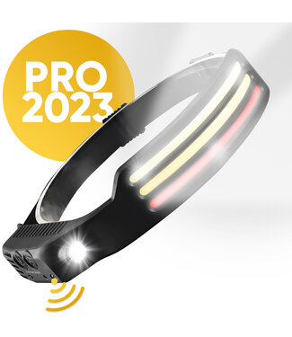 PROKING COB LED Hoofdlamp Wit & Rood