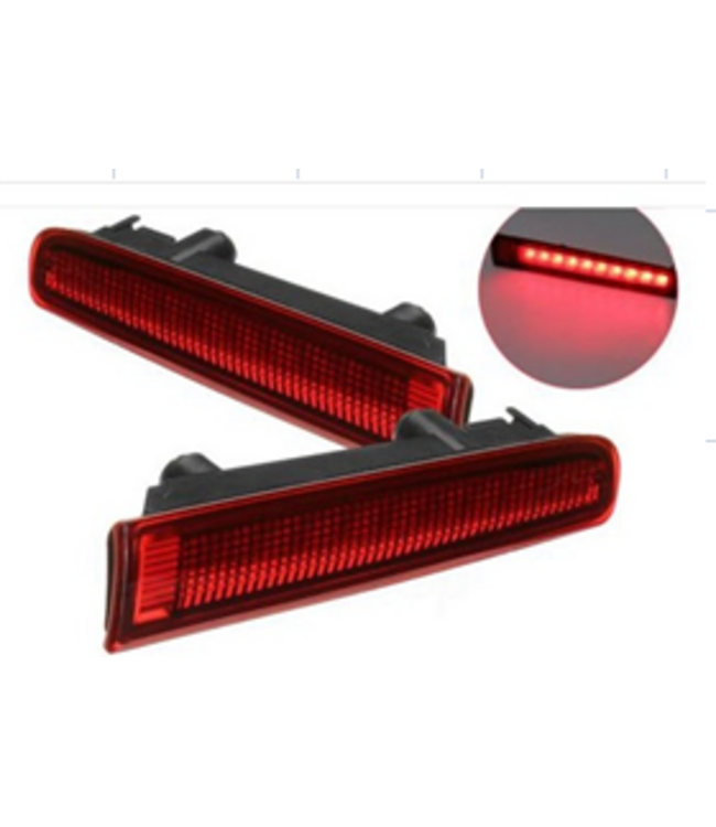 XEOD LED derde remlicht unit Geschikt voor Transporter T5 - T6 - T6.1 - Rood - Volledig LED - Plug en play - Canbus - Achterdeuren - 2 Stuks