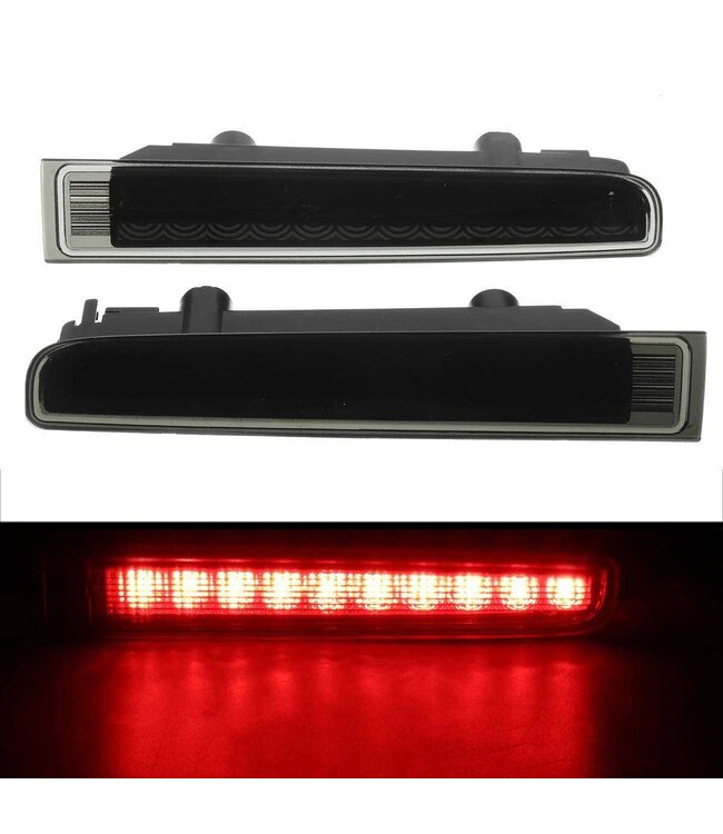 XEOD LED derde remlicht unit Geschikt voor Transporter T5 - T6 - T6.1 - Smoked - Volledig LED - Plug en play - Canbus - Achterdeuren - 2 Stuks