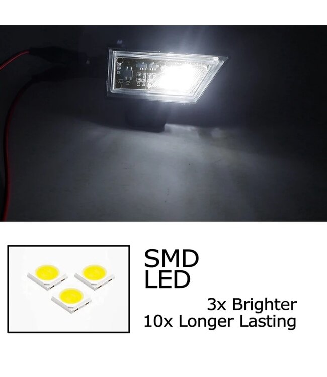 XEOD LED spiegel verlichting - 6000K - Instapverlichting - Plug en play - Geschikt voor Volkswagen Golf 7 - Touran MK3 5T - Canbus - 2 stuks