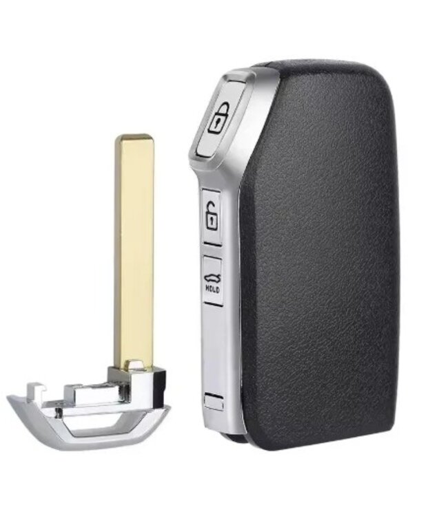 XEOD Autosleutelbehuizing - sleutelbehuizing auto - sleutel - Autosleutel / Geschikt voor Kia 3 knops met batterijhouder