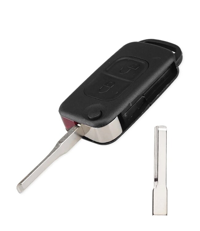 XEOD Autosleutelbehuizing - sleutelbehuizing auto - sleutel - Autosleutel / Geschikt voor Mercedes 2 knops