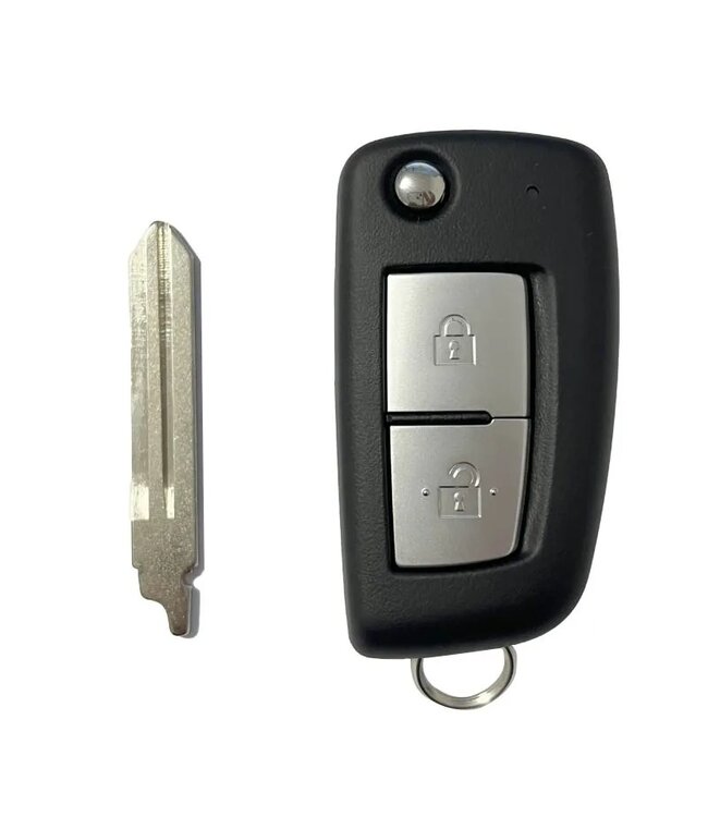 XEOD Autosleutelbehuizing - sleutelbehuizing auto - sleutel - Autosleutel / Geschikt voor: Nissan 2 knops