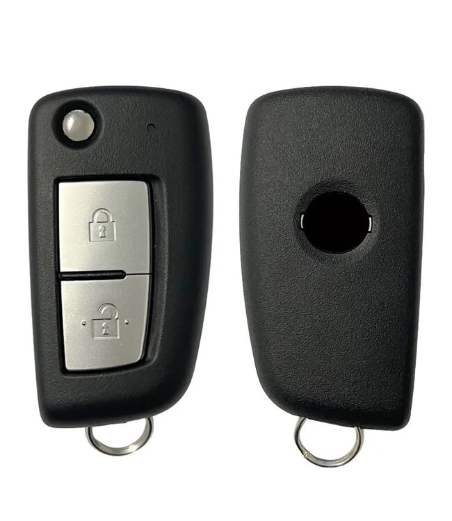 XEOD Autosleutelbehuizing - sleutelbehuizing auto - sleutel - Autosleutel / Geschikt voor: Nissan 2 knops