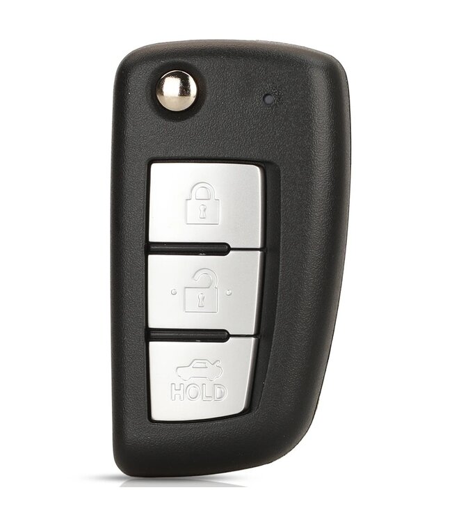 XEOD Autosleutelbehuizing - sleutelbehuizing auto - sleutel - Autosleutel / Geschikt voor: Nissan 3 knops