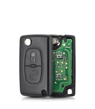 XEOD 2 knops klapsleutel geschikt voor Citroen / Peugeot ID46 433MHZ ASK HU83