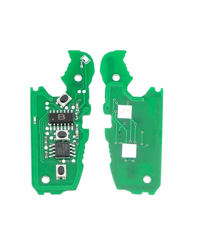 XEOD 3 knops klapsleutel geschikt voor Audi A4 - ID48 - 433MHZ - HU66 - Complete sleutel - Met electronica - Met afstandsbediening - 8E0837220D - 1 stuks