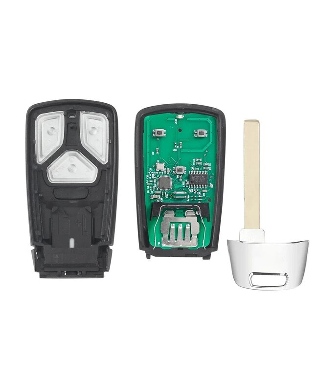 XEOD 3 knops smart key sleutel geschikt voor Audi - MQB48 - 433MHZ - HU162T - Complete sleutel - Met electronica - Met afstandsbediening - 4M0959754 - 1 stuks