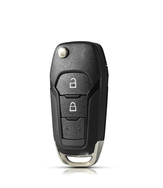 XEOD 2 knops klapsleutel - Complete sleutel - Met electronica - Geschikt voor Ford KA+ - Mondeo - Ranger - 1919602 - EB3T-15K601-BA - ID49 - 1 stuks
