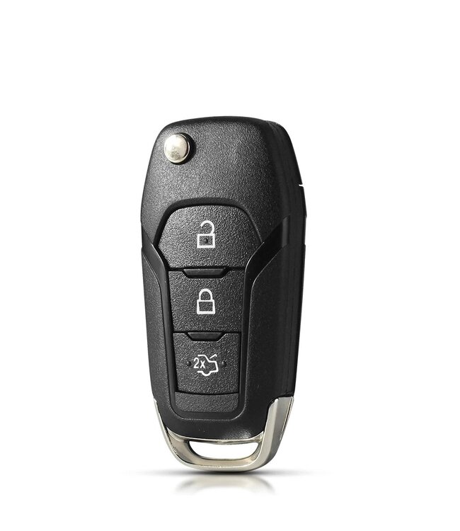 XEOD 3 knops klapsleutel - Complete sleutel - Met electronica - Geschikt voor Ford KA+ - Mondeo - Ranger - 1892737 - DS7T-15K601-BE - ID49 - 1 stuks