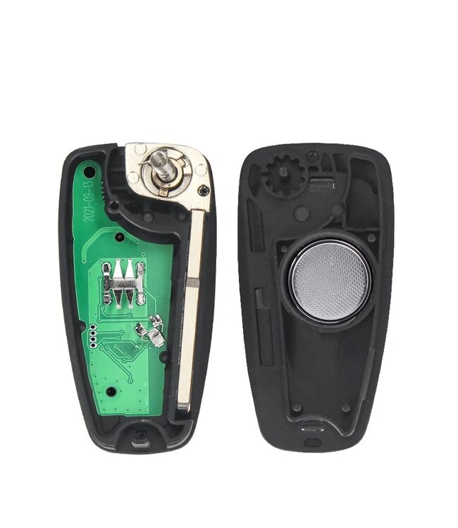 XEOD 3 knops klapsleutel - Complete sleutel - Met electronica - Geschikt voor Ford Transit 2012 - 2016 - 2515710 - 4D63 - 80 bit - 1 stuks