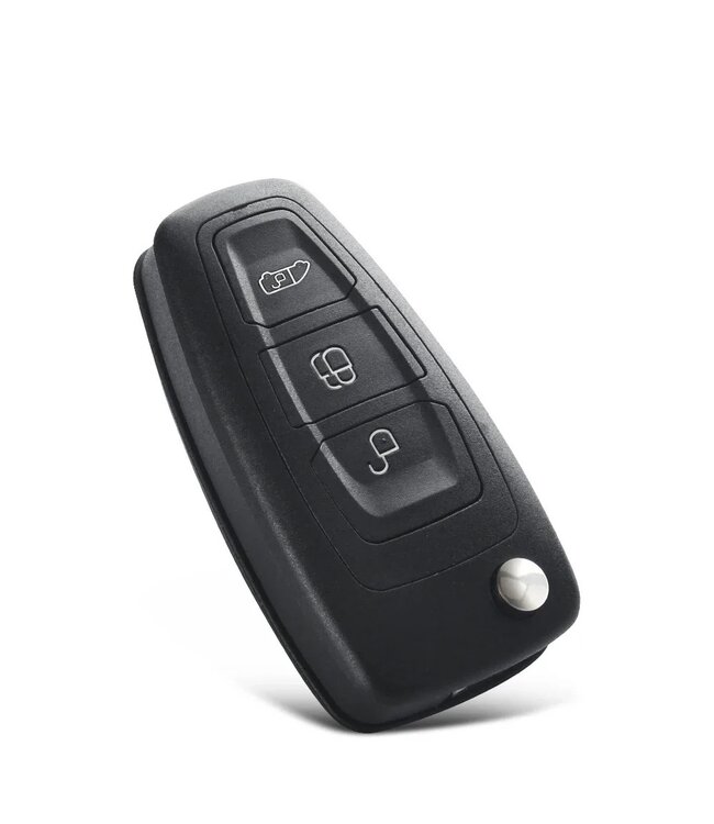 XEOD 3 knops klapsleutel - Complete sleutel - Met electronica - Geschikt voor Ford Transit 2012 - 2016 - 2515710 - 4D63 - 80 bit - 1 stuks