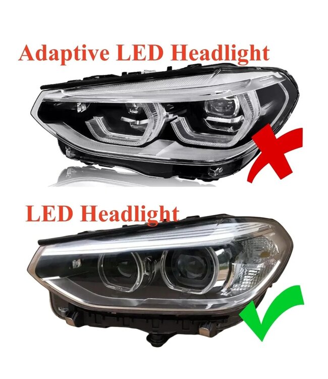 XEOD CSL LED DRL angel eyes modules Geel geschikt voor BMW X3 - Met LED adaptive koplampen - 2 stuks - Complete set