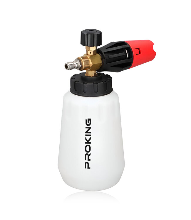 PROKING Snow Foam Cannon - 1/4" quick release - Auto schuim sproeier - Car detailing - Hoogwaardige foam sprayer voor diepe reiniging - Werkt op short gun