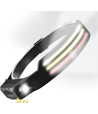 PROKING COB LED Hoofdlamp Wit & Rood