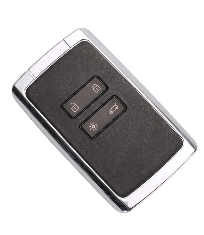 XEOD 4 knops sleutel keyless - Smart Card Kaart - Complete sleutel - Met electronica - Geschikt voor Renault - 4A - 1 stuks