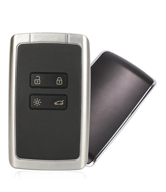 XEOD 4 knops sleutel keyless - Smart Card Kaart - Complete sleutel - Met electronica - Geschikt voor Renault - 4A - 1 stuks