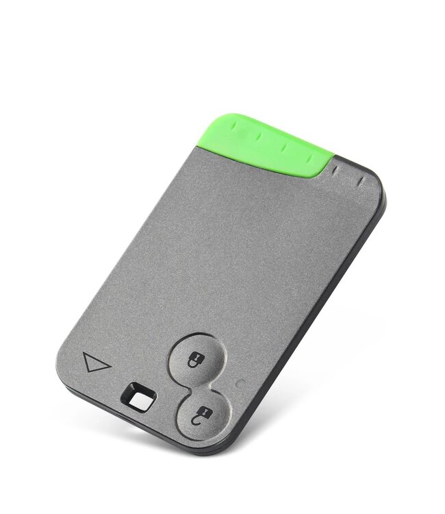 XEOD 2 knops sleutel - Sleutelkaart - Card - Kaart - Complete sleutel - Met electronica - Geschikt voor Renault - ID46 - 1 stuks