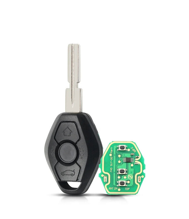XEOD 3 knops autosleutel - Complete sleutel - Met electronica - Geschikt voor BMW - 433MHZ - HU58 - 7935 - 1 stuks