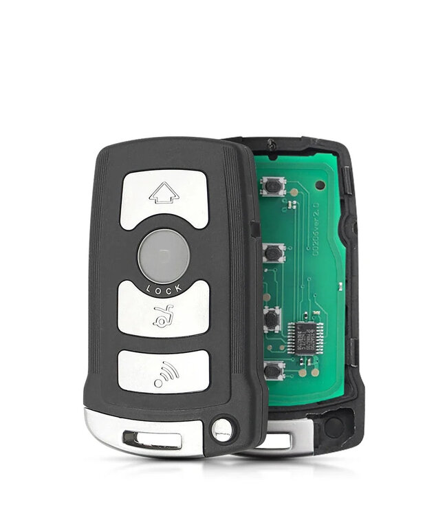 XEOD 4 knops autosleutel - Complete sleutel - Met electronica - Geschikt voor BMW - 868MHZ - HU92R - 1 stuks