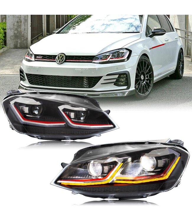 Dynamische koplampen passend voor Golf 7 2012 - 2016