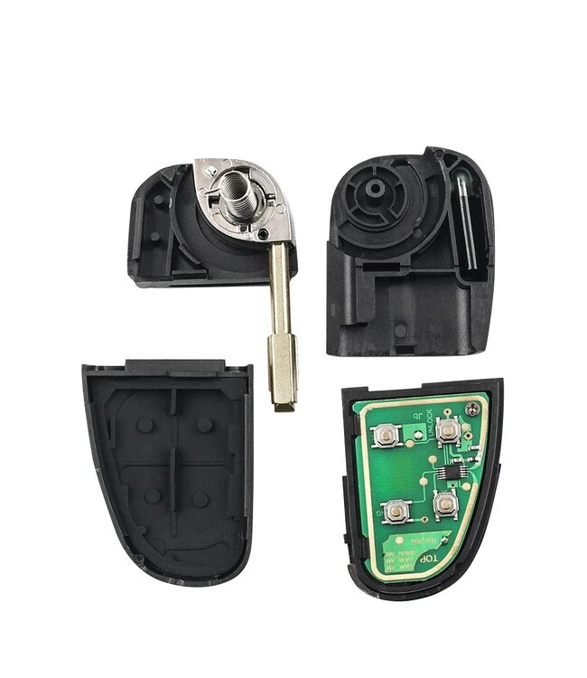 XEOD 4 knops autosleutel - Complete sleutel - Met electronica - Geschikt voor Jaguar - 4D50 - 433MHZ - FO21 - 1 stuks