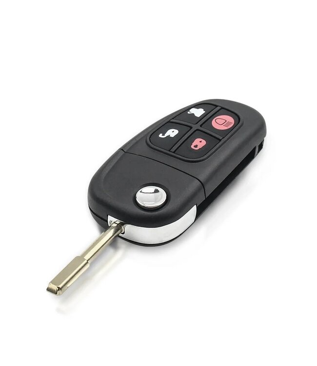 XEOD 4 knops autosleutel - Complete sleutel - Met electronica - Geschikt voor Jaguar - 4D50 - 433MHZ - FO21 - 1 stuks