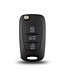 XEOD Autosleutel Behuizing 3 Knoppen Kia Venga & Hyundai i20