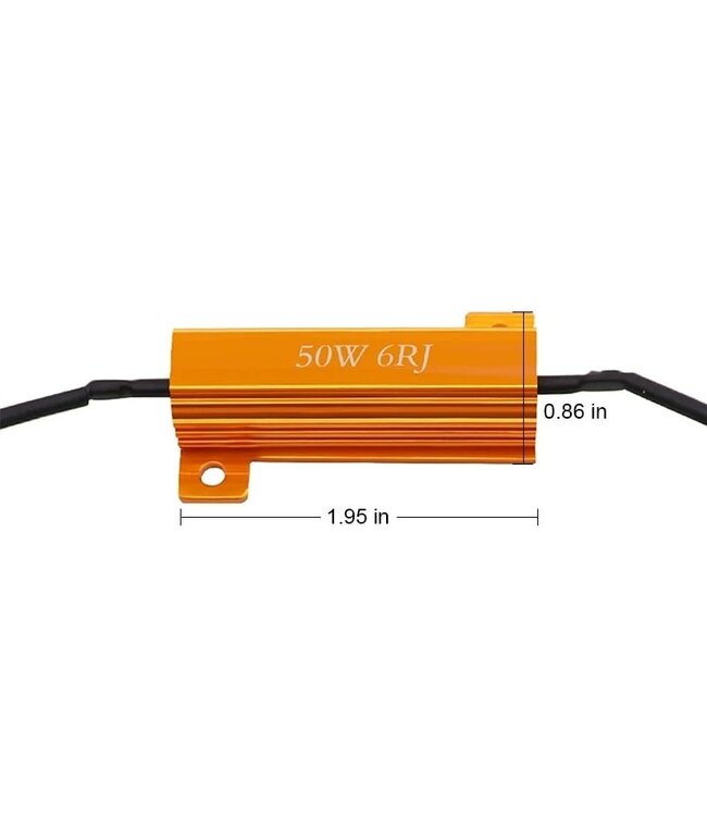 XEOD Universele LED Weerstand - Canbus - Resistor - Storing - 50W - 8 Ohm - 2 stuks