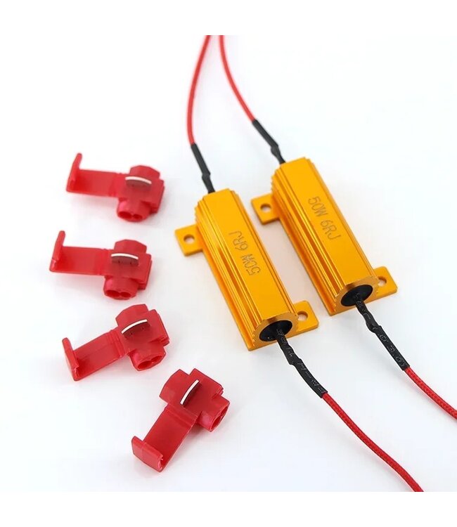 XEOD Universele LED Weerstand - Canbus - Resistor - Storing - 50W - 8 Ohm - 2 stuks