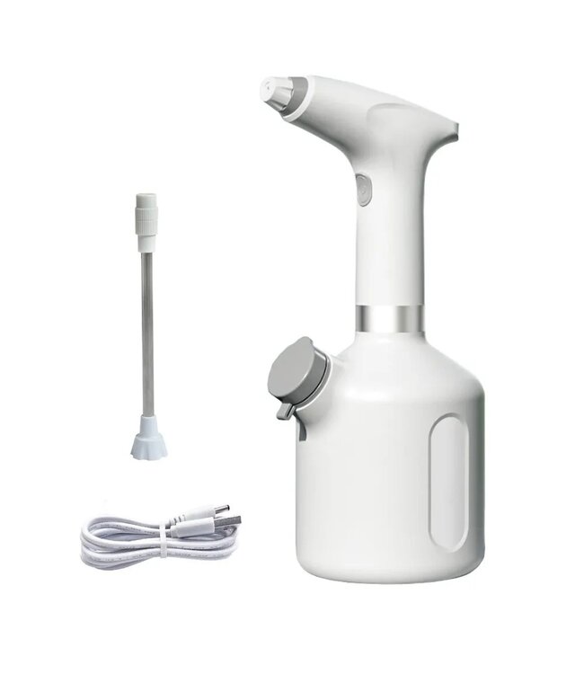 PROKING Elektrische Plantenspuit – USB Oplaadbaar – Plantensproeier met Accu – Verstelbare Nevelspray – Handsproeier voor Planten, Schoonmaken & Auto Wassen