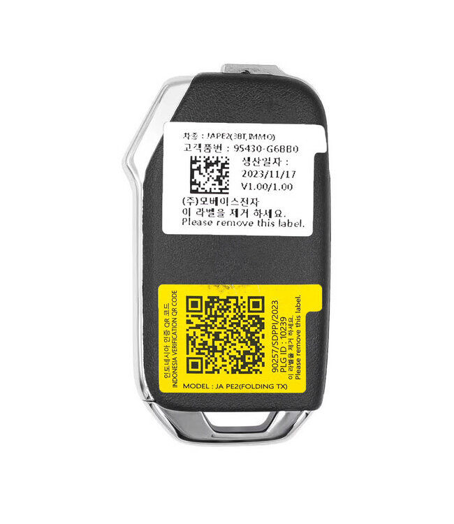 XEOD klapsleutel ges KIA Picanto 3 knops - 95430-G6BB0 - Complete sleutel - Met electronica - OEM - Origineel - 1 stuks