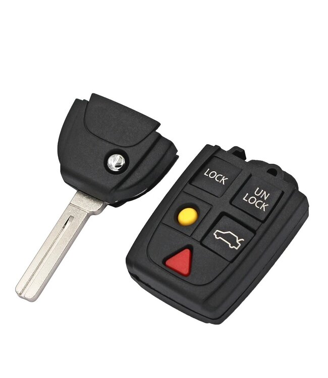 XEOD 5 knops autosleutel - Complete sleutel - Met electronica - Geschikt voor Volvo - LQNP2T-APU - 433MHZ -1 stuks