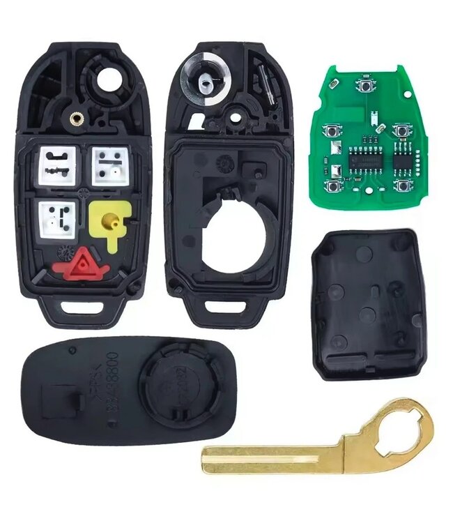 XEOD 5 knops autosleutel - Complete sleutel - Met electronica - Geschikt voor Volvo - LQNP2T-APU - 433MHZ -1 stuks